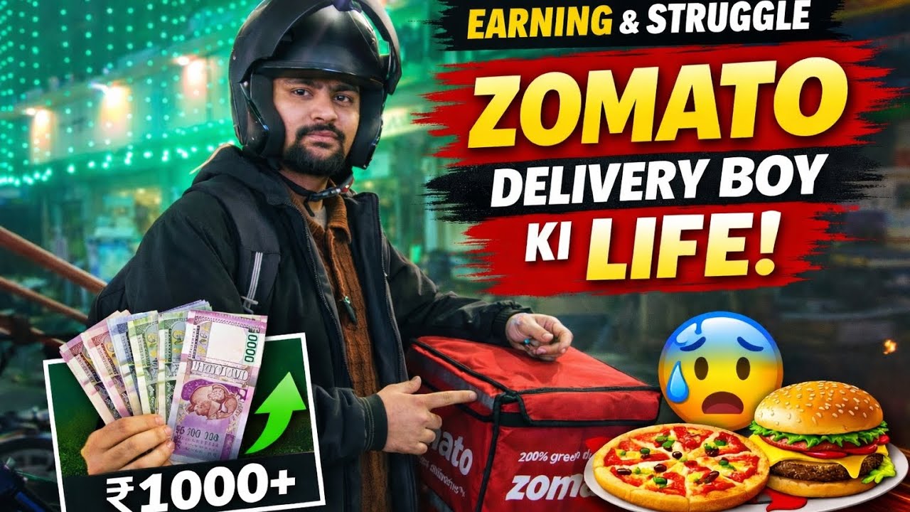 ₹1000+ Ek Din Me? 😱 Zomato Delivery Boy Ki Asli Life
