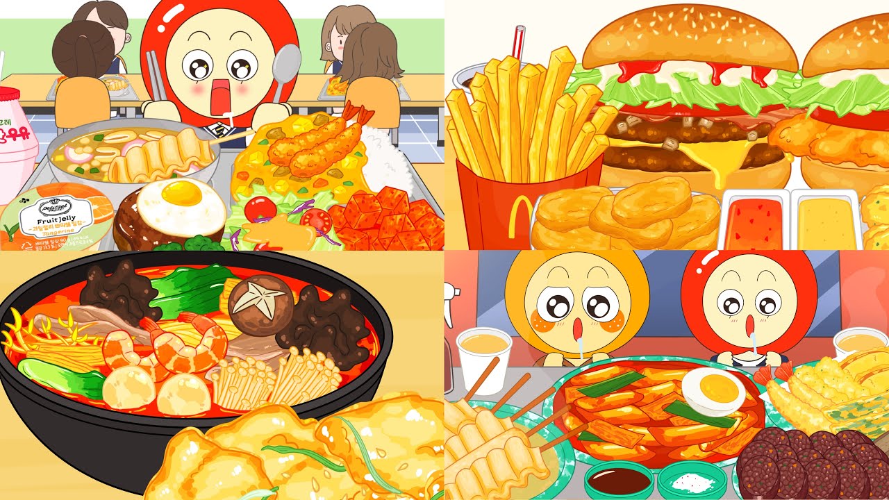 애니먹방 모음집 3편 MUKBANG COMPILATION | MUKBANG ANIMATIONㅣ영상툰ㅣ썰툰