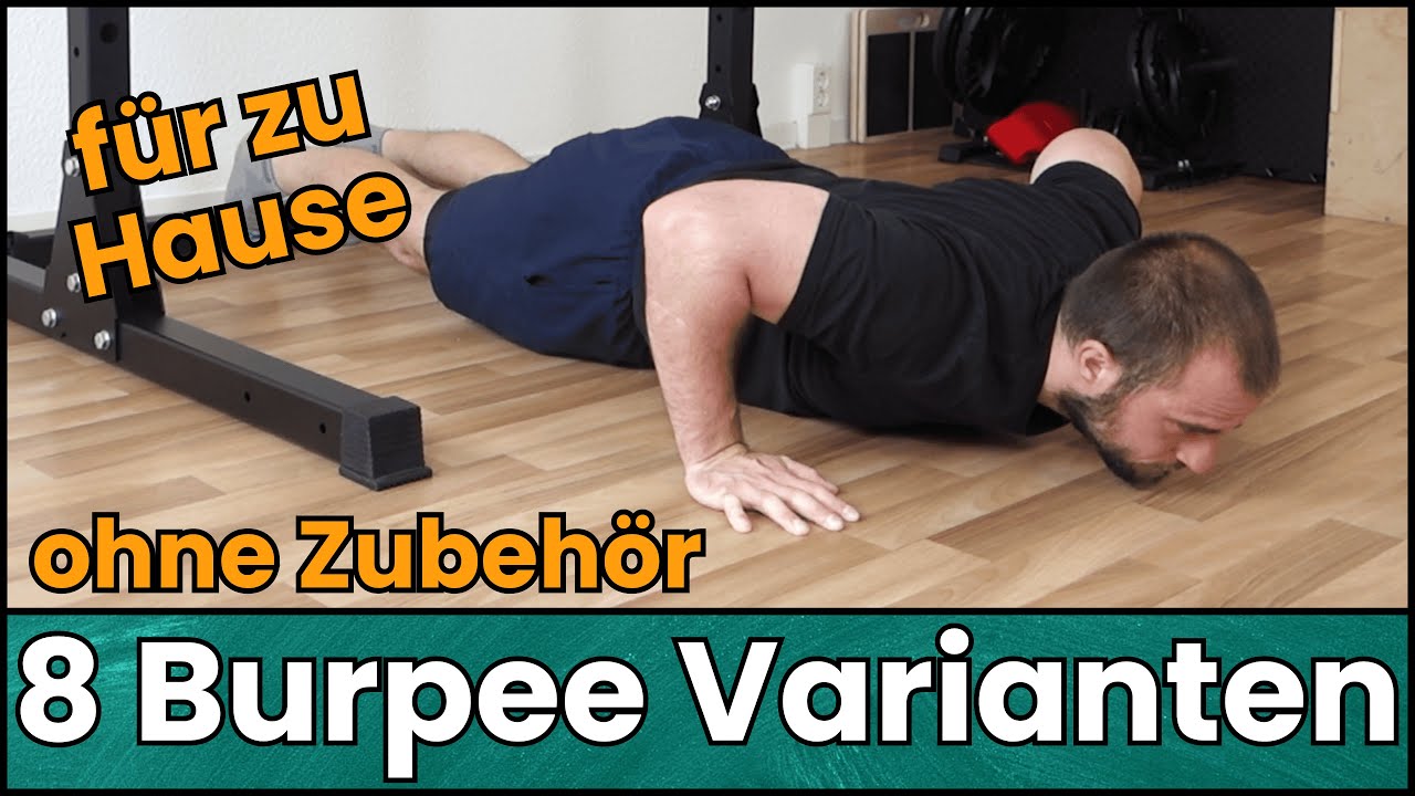 8 Burpee Varianten für zu Hause | ohne Zubehör