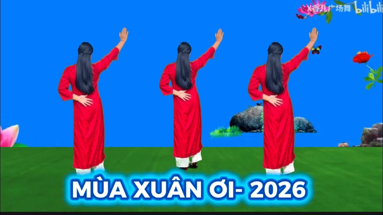 CÙNG HƯỚNG DỄ TẬP 🌺 MÙA XUÂN ƠI / HỒNG HUỆ 