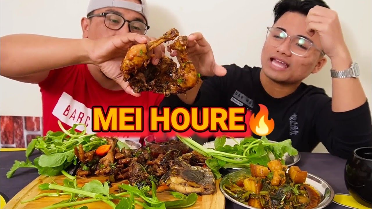 Chicken Curry, Pork Curry, Fish Fry Mukbang Eating Challenge| Eating Show