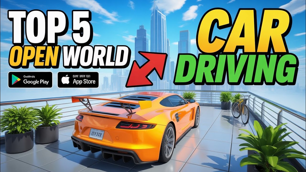 TOP 5 realistic Open World Car 🚗 Driving Games 🎯| Best Car Simulator Games for Android & iOS (2025)🥶