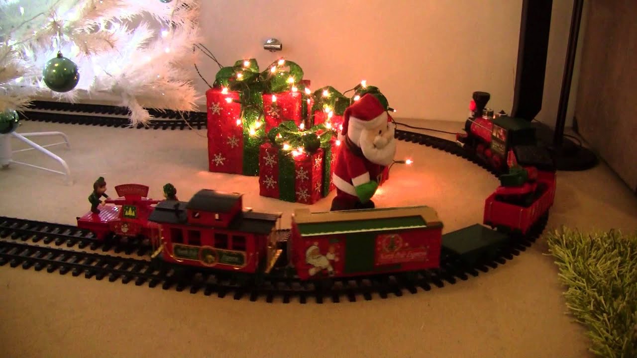 North Pole Express Train Set Around Christmas Tree 2012