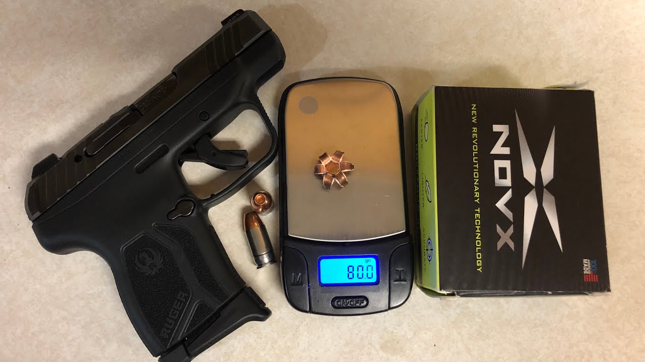 Тестовый выстрел из пули Novex Pentagon 80 гран с полым наконечником из меди 380 ACP с баллистиче...