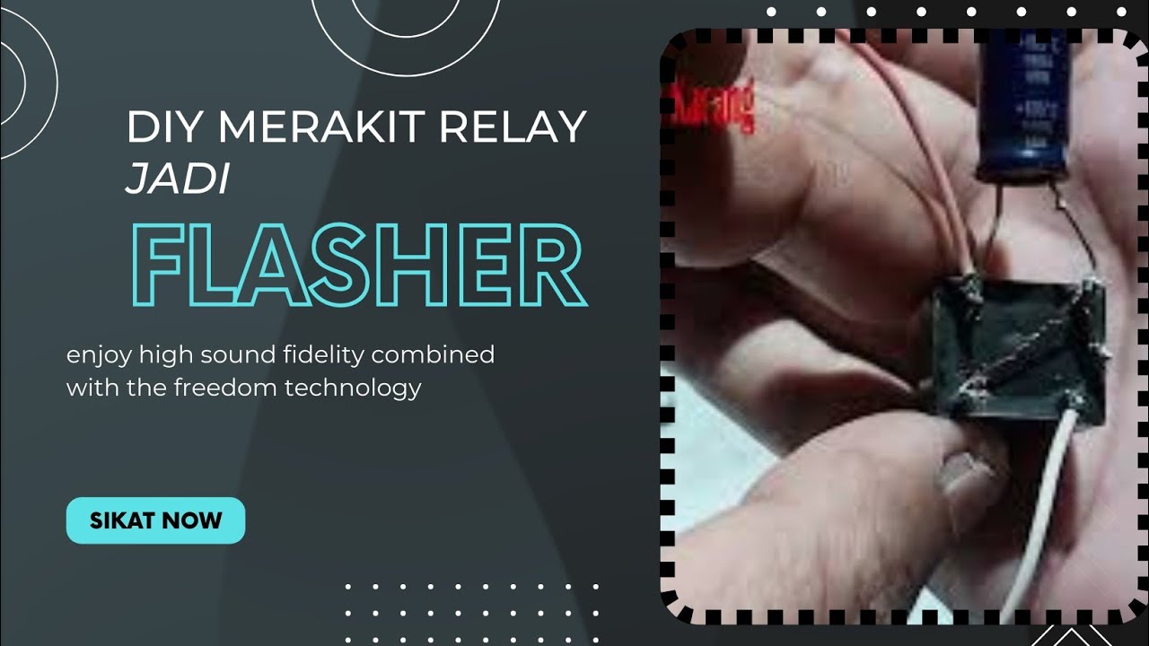MERAKIT SENDIRI RELAY 5 KAKI MENJADI FLASHER SEIN CETAK CETUK SEPERTI DIMOBIL MOTOR