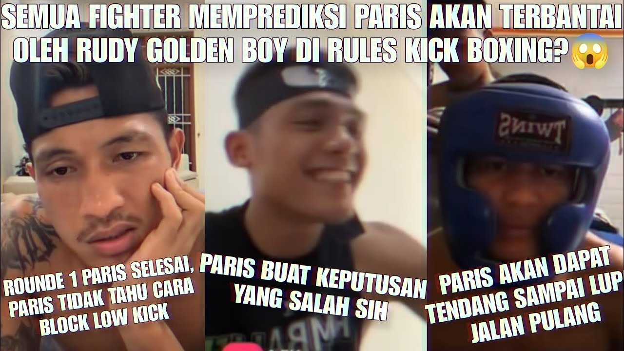 PARIS BUAT KEPUTUSAN YANG SALAH LAWAN RUDY GOLDENBOY DI RULES KICK BOXING