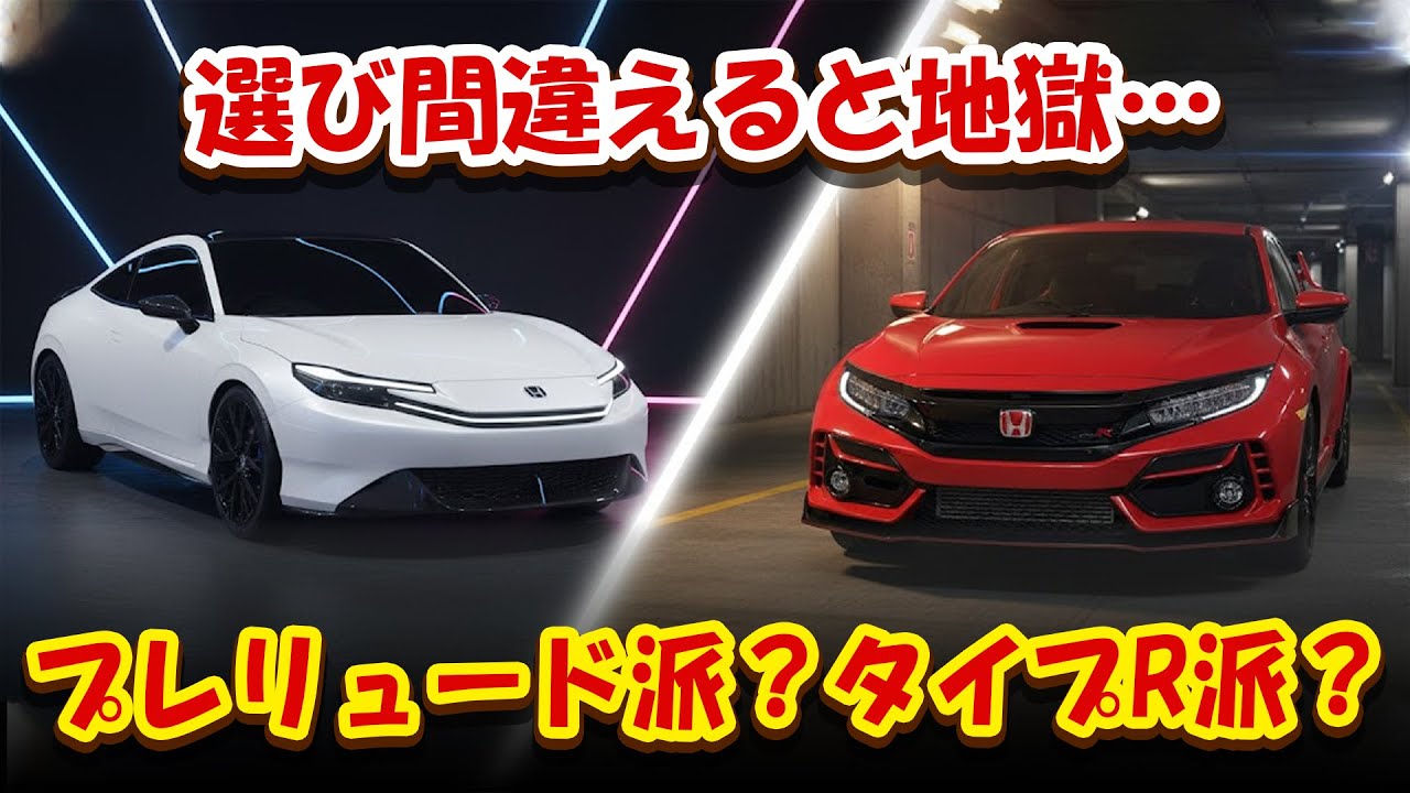 【プレリュード vs タイプR】ショールームの陰と陽！選び間違えると…後悔だけじゃなく毎日ストレス！？