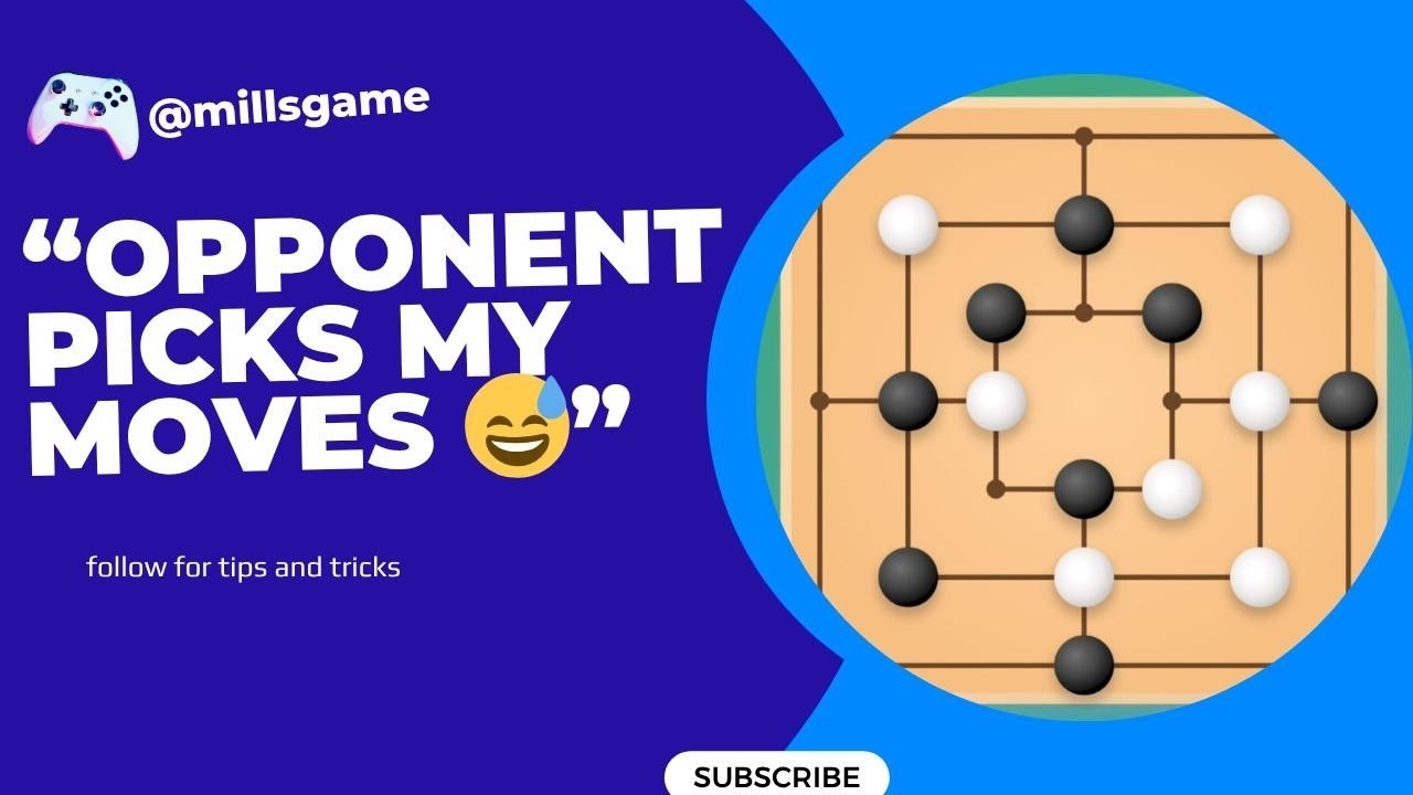 Opponent Picks My Moves 😅 | Surprising Nine Men&rsquo;s Morris Challenge ♟️