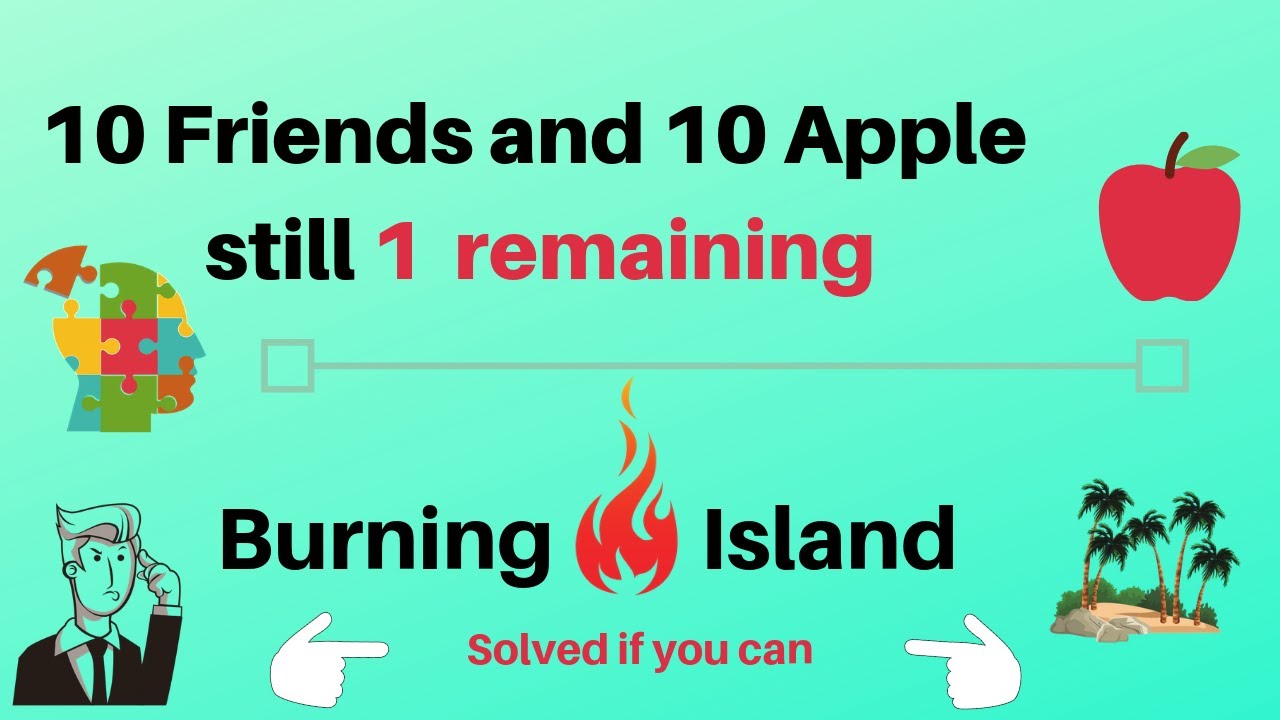 Apples and friends puzzle |  Burning island | Lamp them up a puzzle | riddlesforyou | puzzles