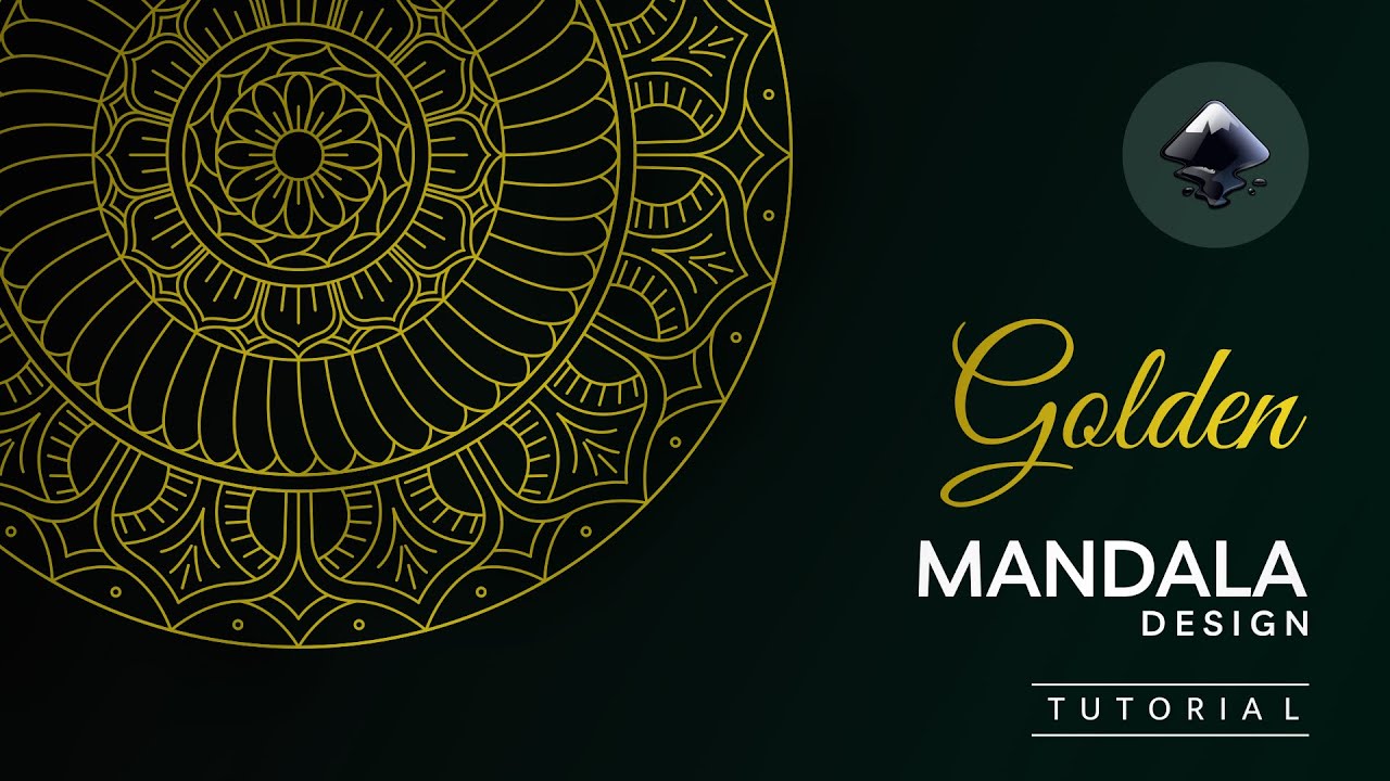 Golden Mandala Design in Inkscape