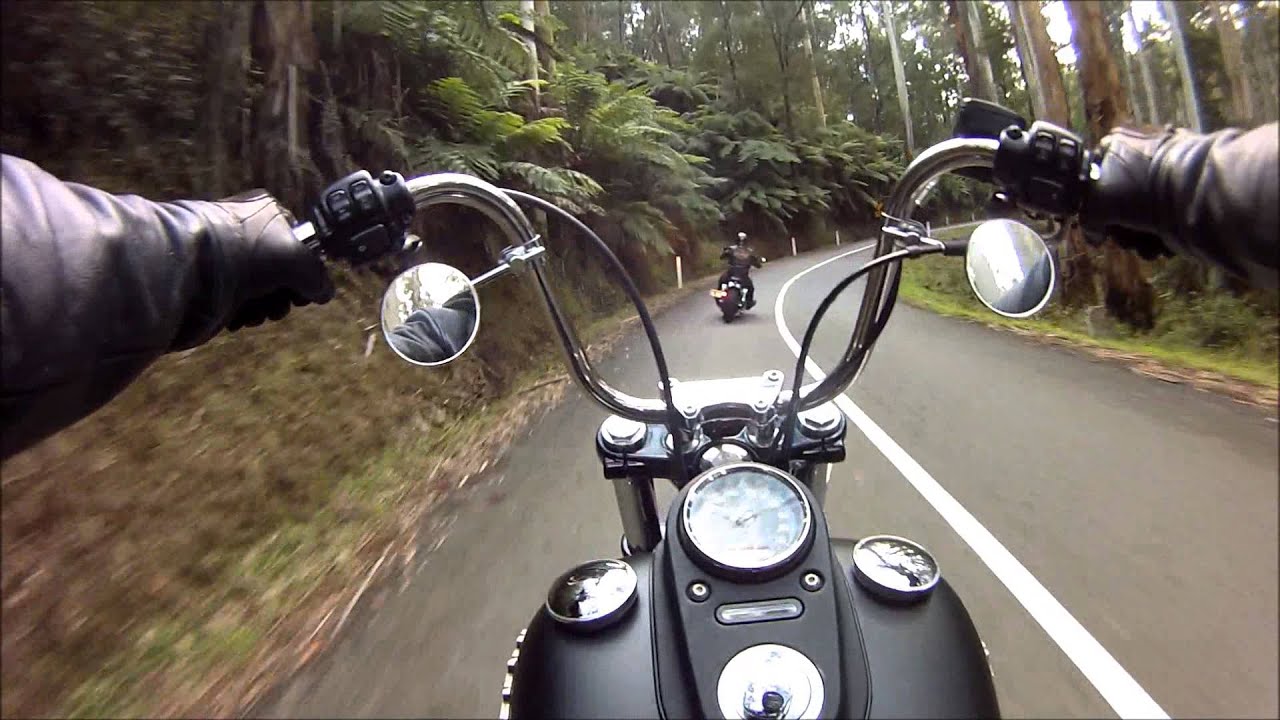 On board my Harley Davidson dyna street bob. LOUD!!! HDGOPRO!!!