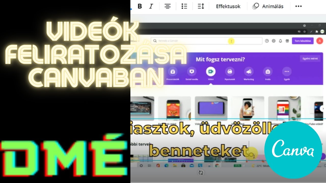 Videók feliratozása Canvaban