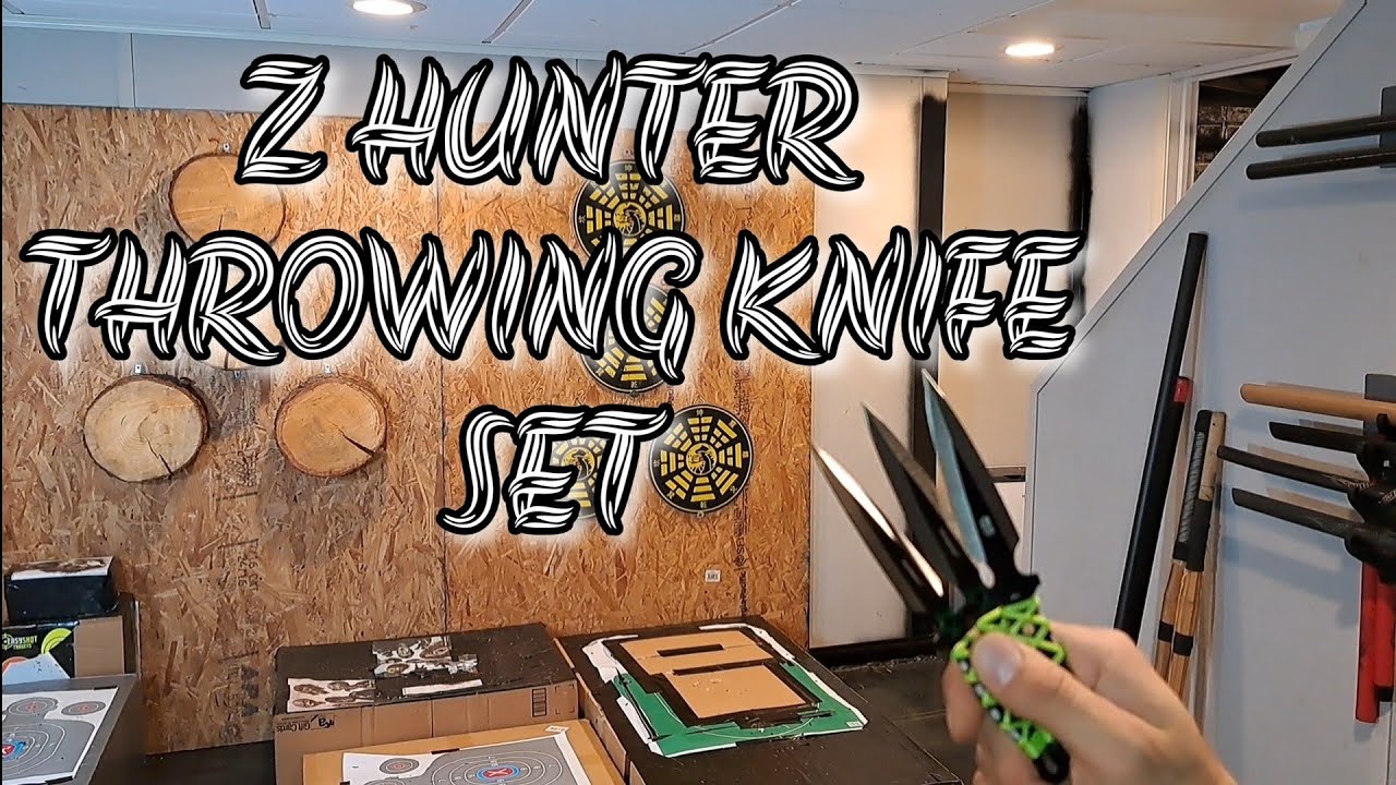 Z HUNTER THROWING KNIFE SET WITH TARGET