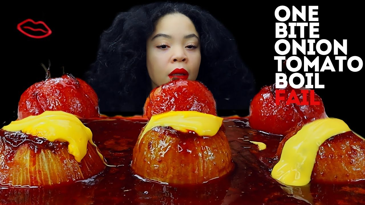 Spicy Buttery Onion Boil, Tomato One Bite Challenge FAIL |TikTok Viral | Mukbang ASMR | Mmm ASMR
