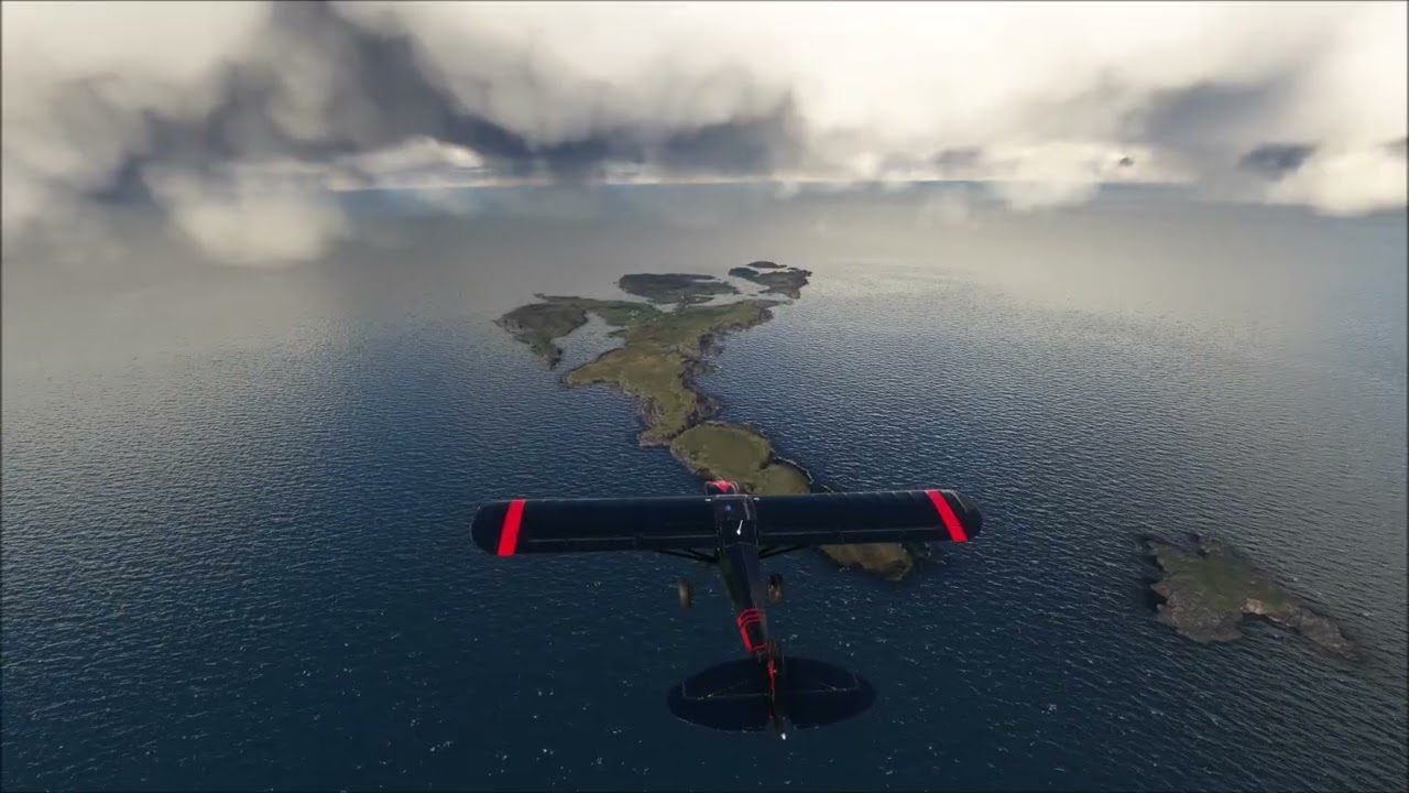 Handling a rough landing with high winds at Out Skerries Airstrip, Shetland, Scotland | MSFS