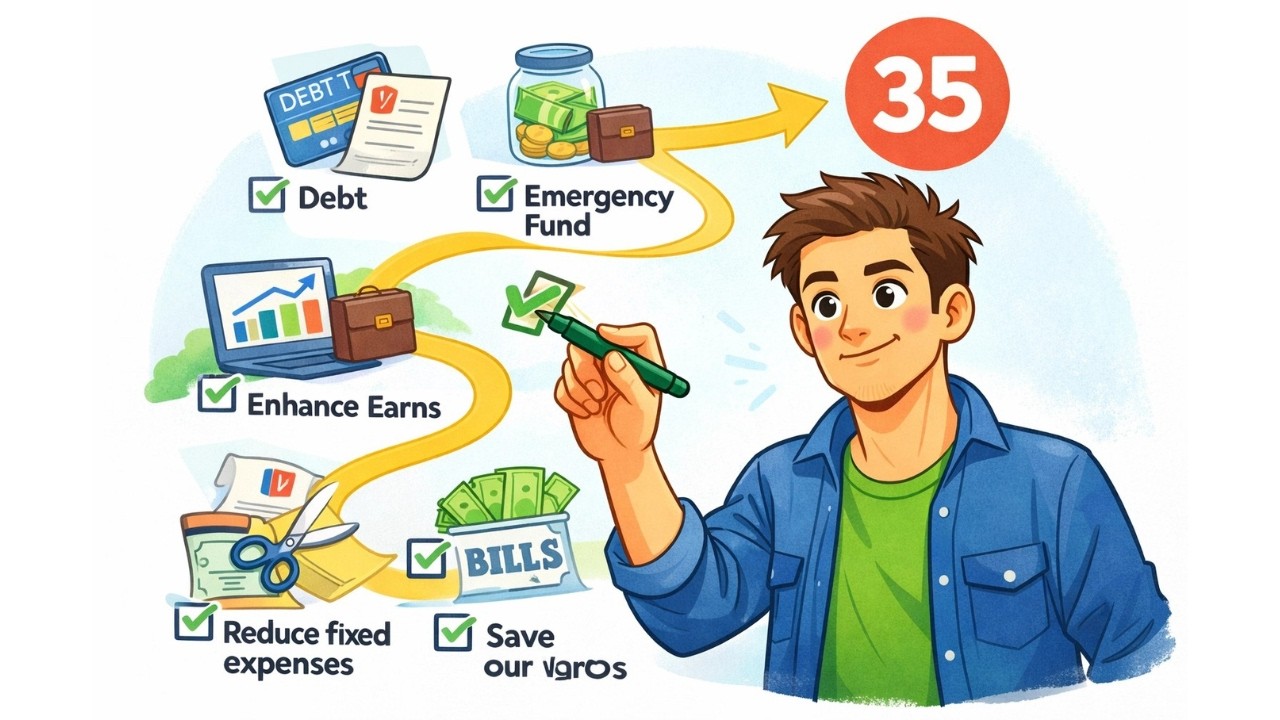 What you need to do before 35 to never worry about money again