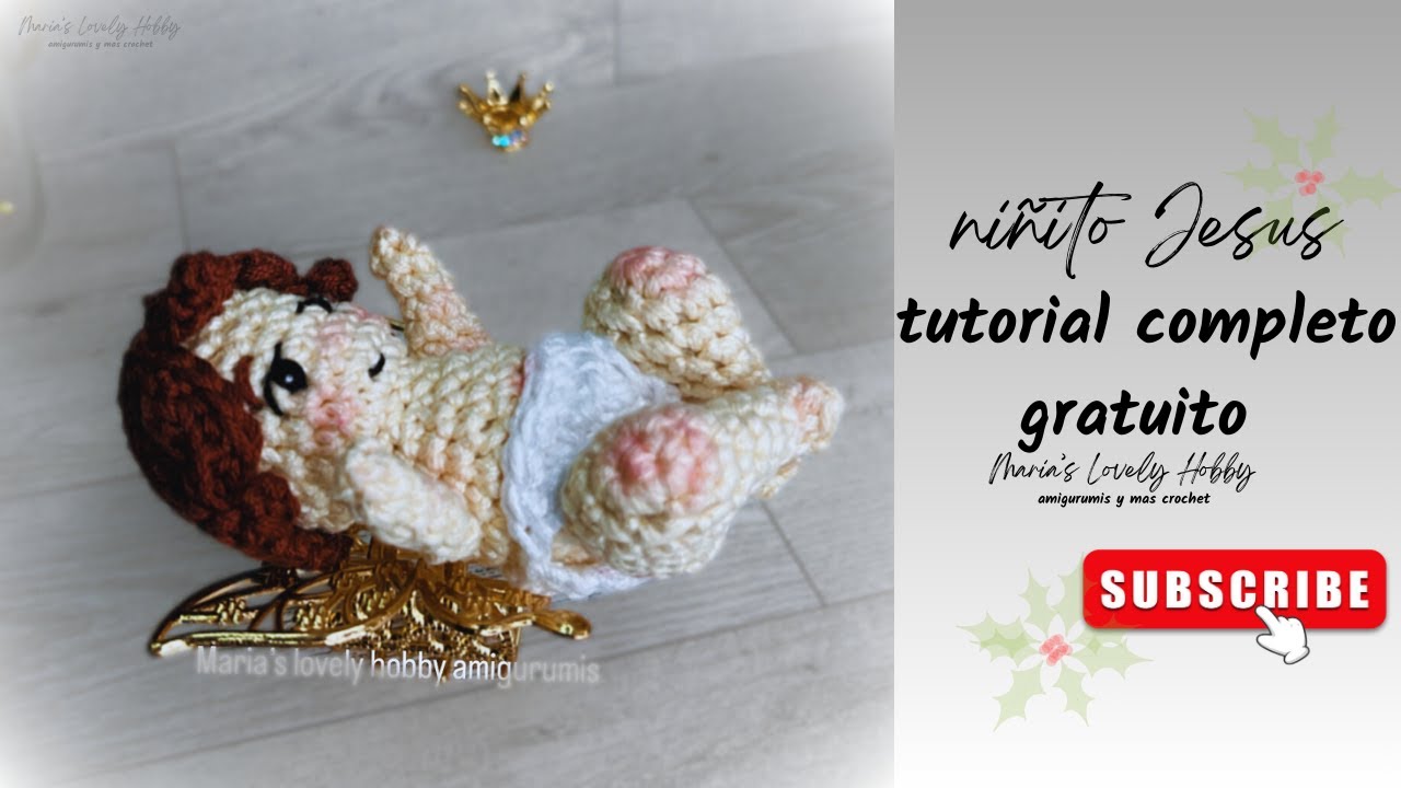 Niñito Dios tejido a crochet paso a paso con @MARIA'S LOVELY HOBBY AMIGURUMIS  #mariaslovelyhobby