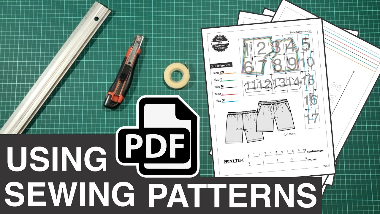 Home-Printing PDF Pattern Assembling (No Talking) | PDF Patterns Boutique