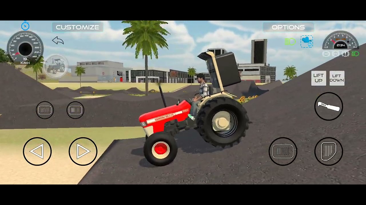 Open world tractor simulator game 🎯 #tochan #indiantractor3d  #stunt #tractordriving #trandingvideo