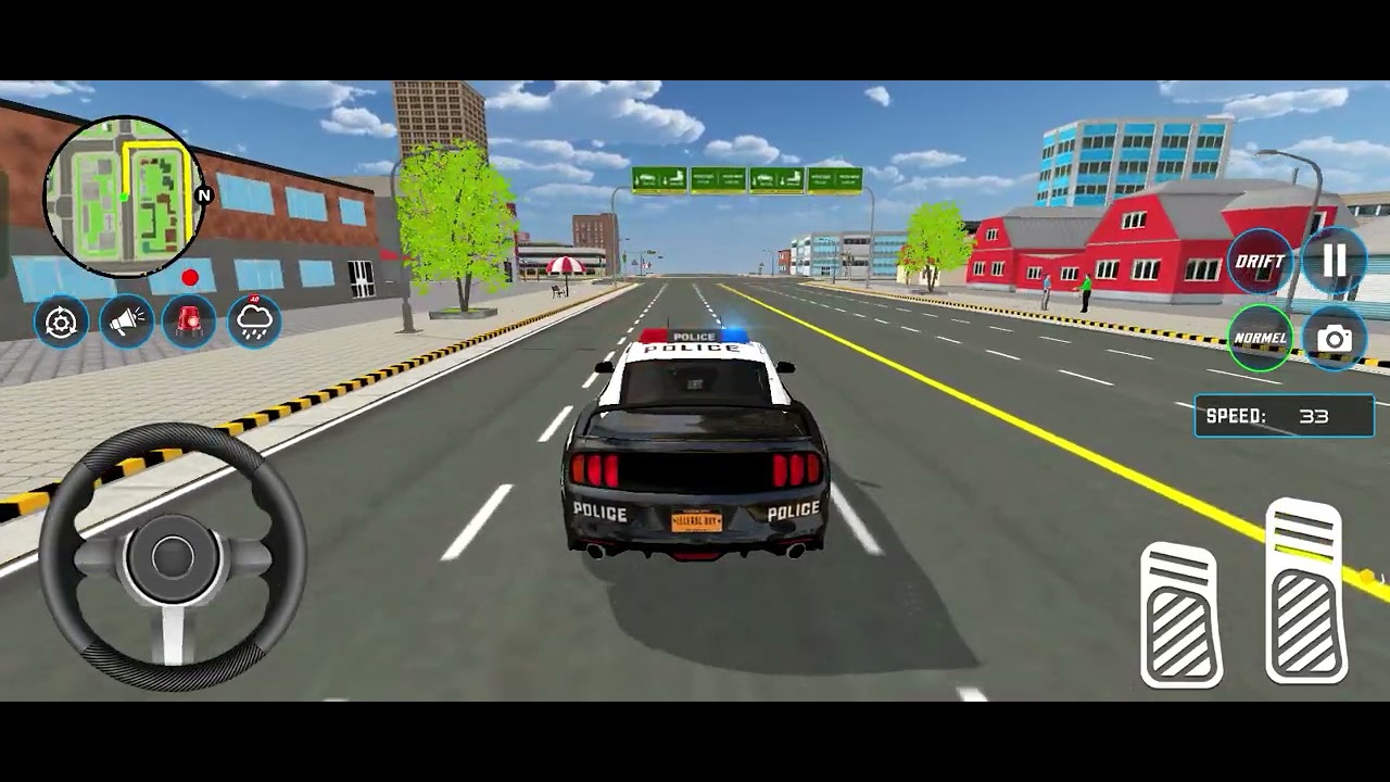 Us police Real city car simulator 3D  (Android gameplay) #police #carchase #gaming 