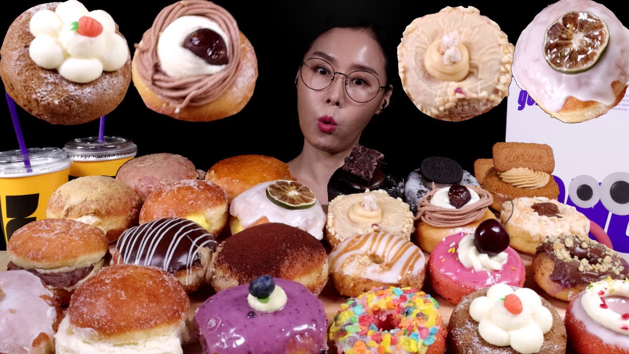 SUB)MUKBANG 부산도넛 오픈날 