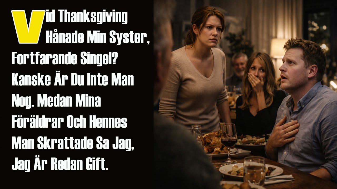 Vid Thanksgiving Hånade Min Syster, Fortfarande Singel? Kanske Är Du Inte Man Nog....