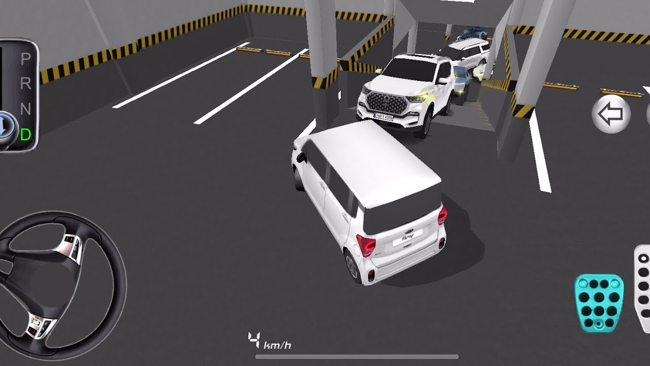 New Kia baby car stuck in parking garage in 3D driving class gameplay 2026#gaming