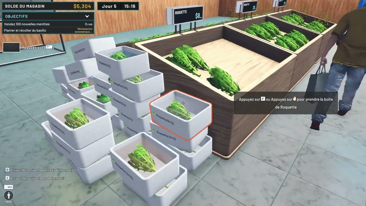 Hydroponics Farm & Store Simulator#2 gameplay FR