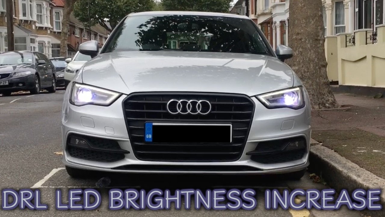 AUDI A3 2013 8V - УВЕЛИЧЕНИЕ ЯРКОСТИ СВЕТОДИОДОВ DRL
