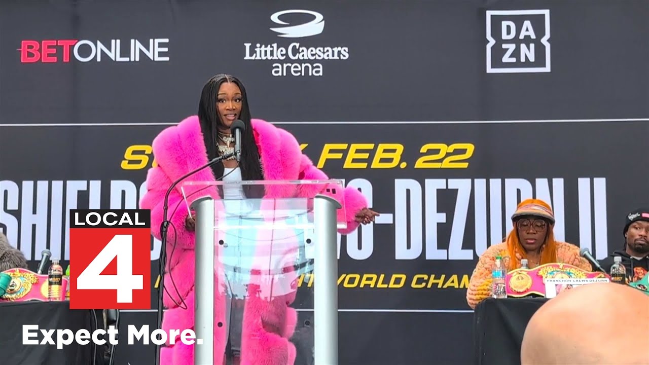 Claressa Shields vs. Franchon Crews-Dezurn pre-fight press conference in Detroit