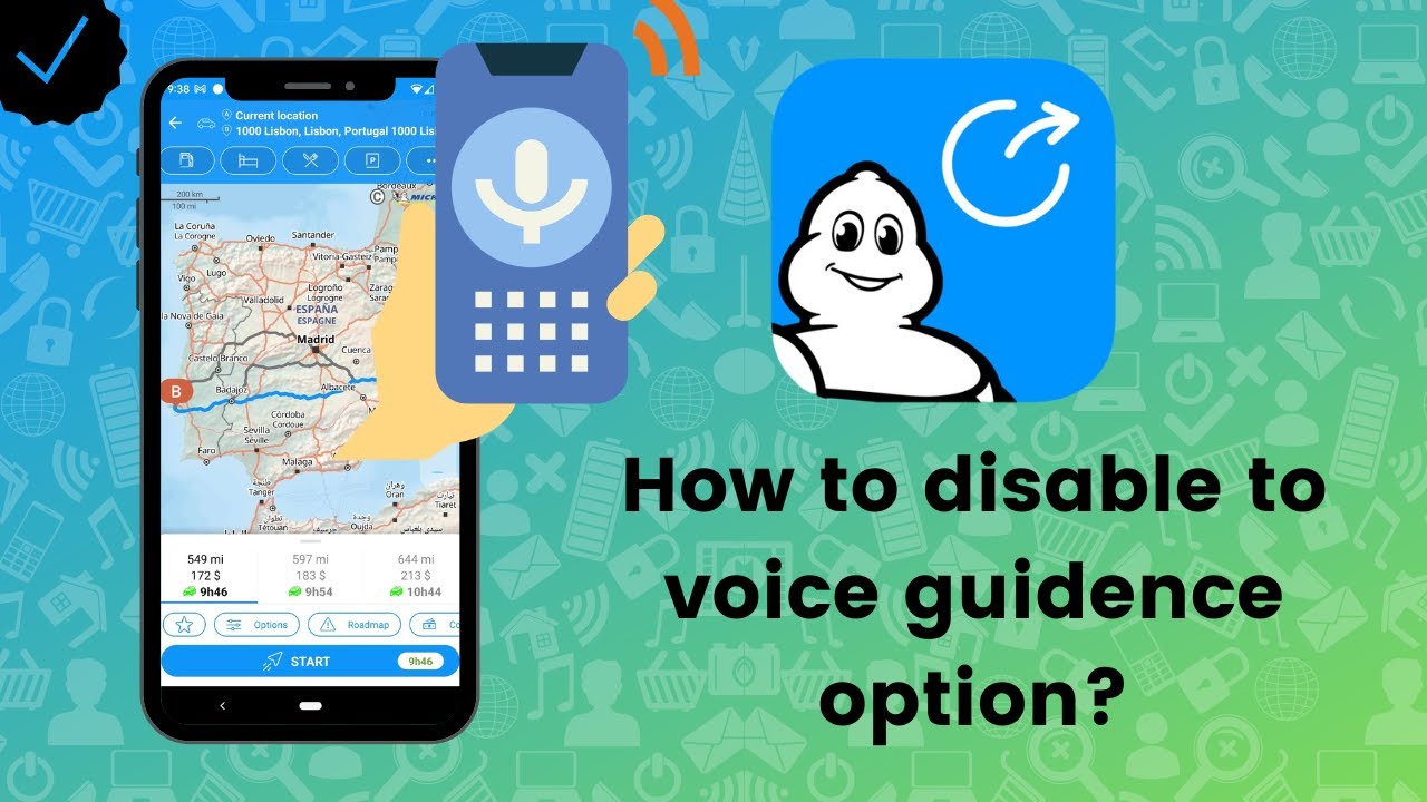 How to disable to voice guidence option on ViaMichelin GPS?