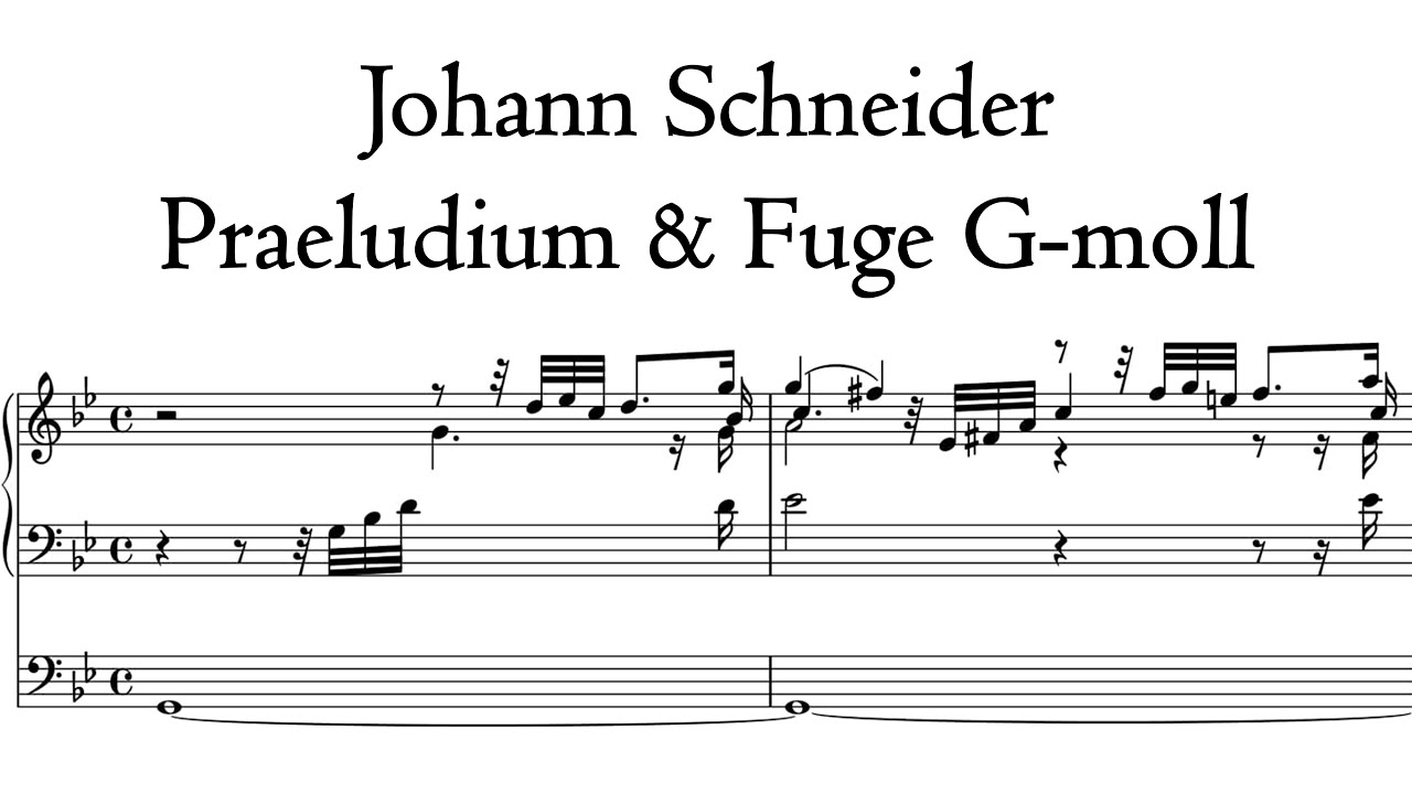 Schneider - Praeludium & Fuge G-moll / G minor - Metzler organ, Poblet, Hauptwerk
