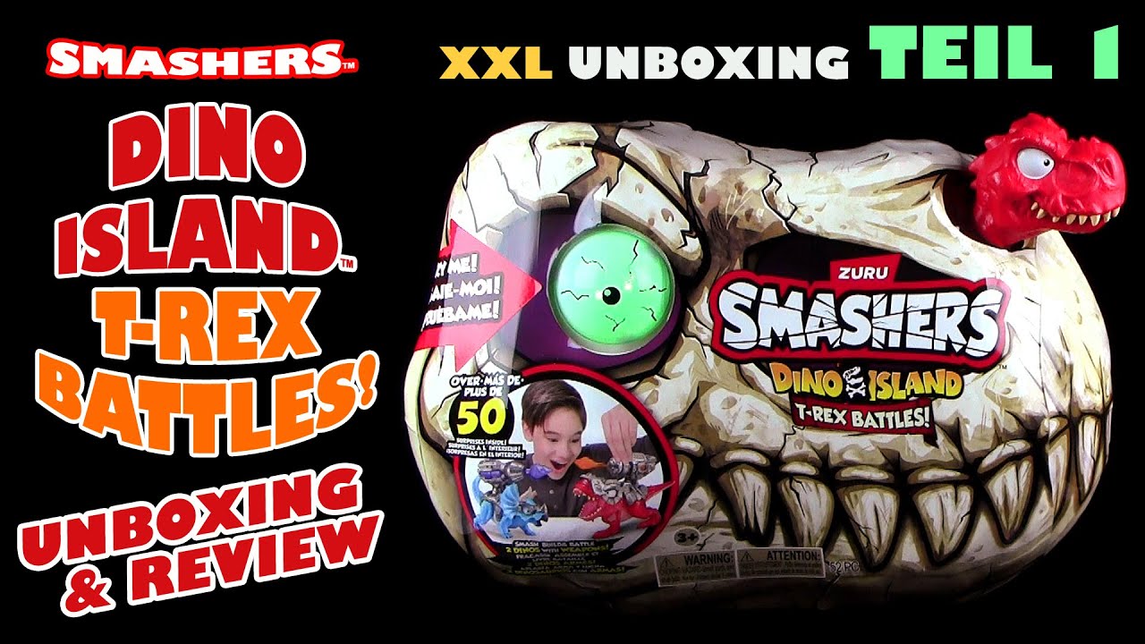 Zuru ® Dino Island ™ Mega XXL T-Rex Battles Schädel mit Tyrannosaurus & Triceratops + LED - Teil 1