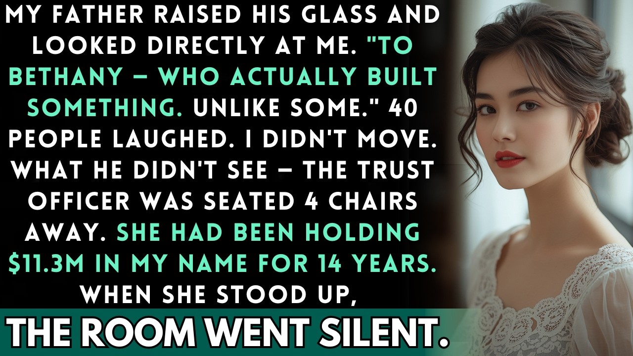 My Dad Toasted My Sister and Said I 'Contributed Nothing' — The Trust Officer at His Table Disagreed