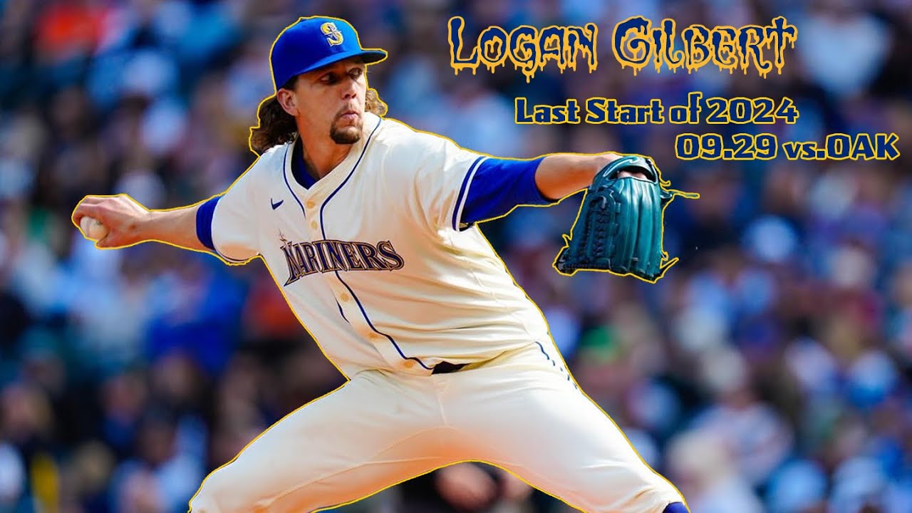 【先発投手の鑑】ローガン・ギルバート 全投球ダイジェスト(2024.09.29 vs.OAK)/Logan Gilbert's Last Start of '24(2024.09.29 vs.OAK)