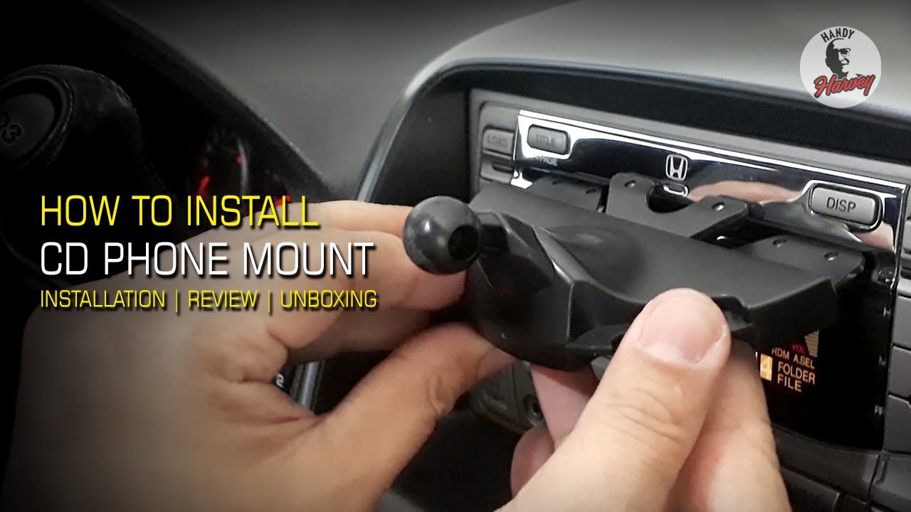 CD Slot Mobile Phone Mount Installation | Unboxing | Review | Mobile Phone Holder #phoneholder