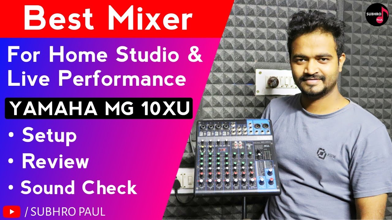 How To Use YAMAHA MG 10XU Mixer For Home Studio & Live, Recording Setup, Review, Sound Check | Price