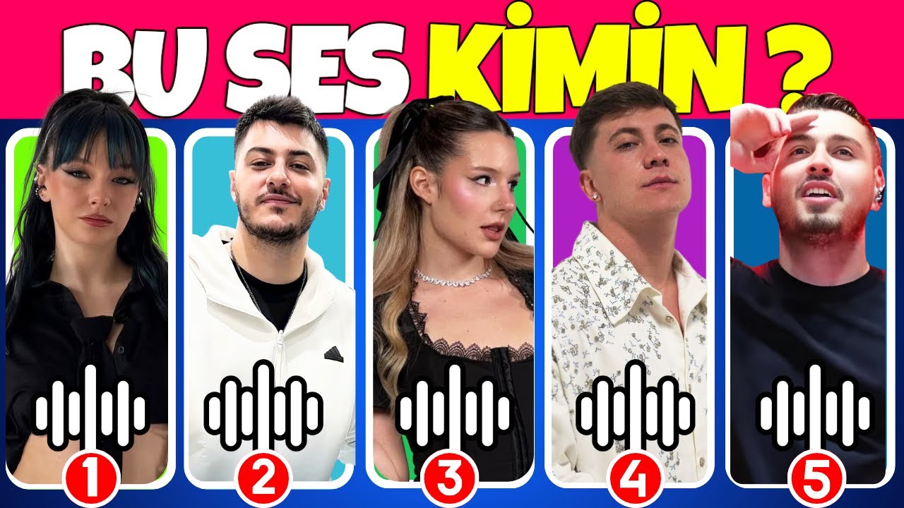 Ses Bulmaca 🔉Popüler Şarkıcıları Seslerinden Tahmin Et 🎉Ses Tanıma