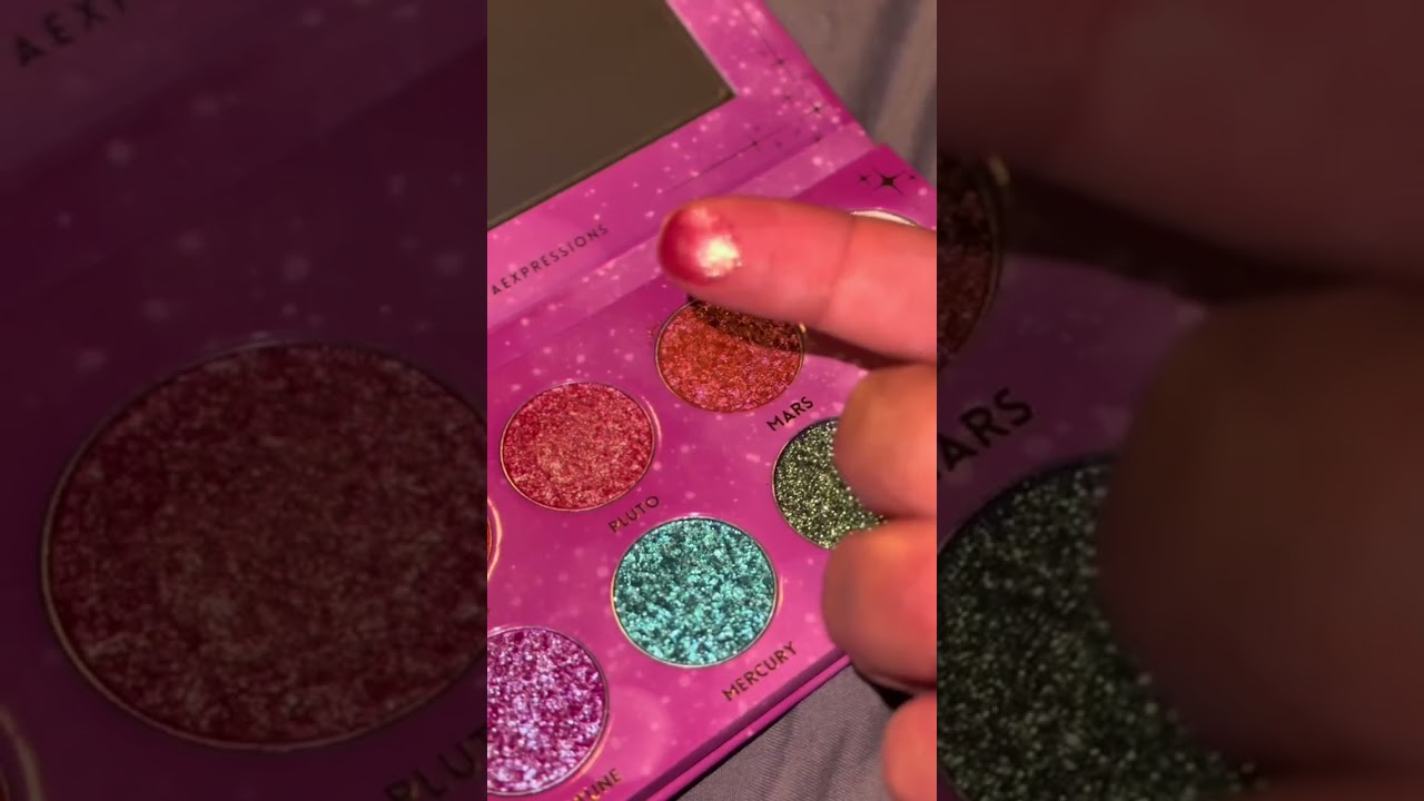 Magical Guardian Pallete Swatches #CapCut #beauty #swatches #glittermakeup #tiktokshop #makeupreview