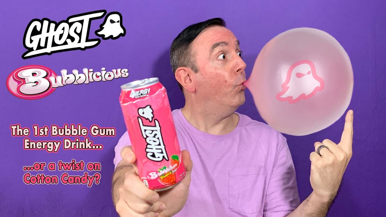 Ghost Bubblicious Energy Drink Product Review; Is it really a Bubble Gum energy drink? Cotton Candy?