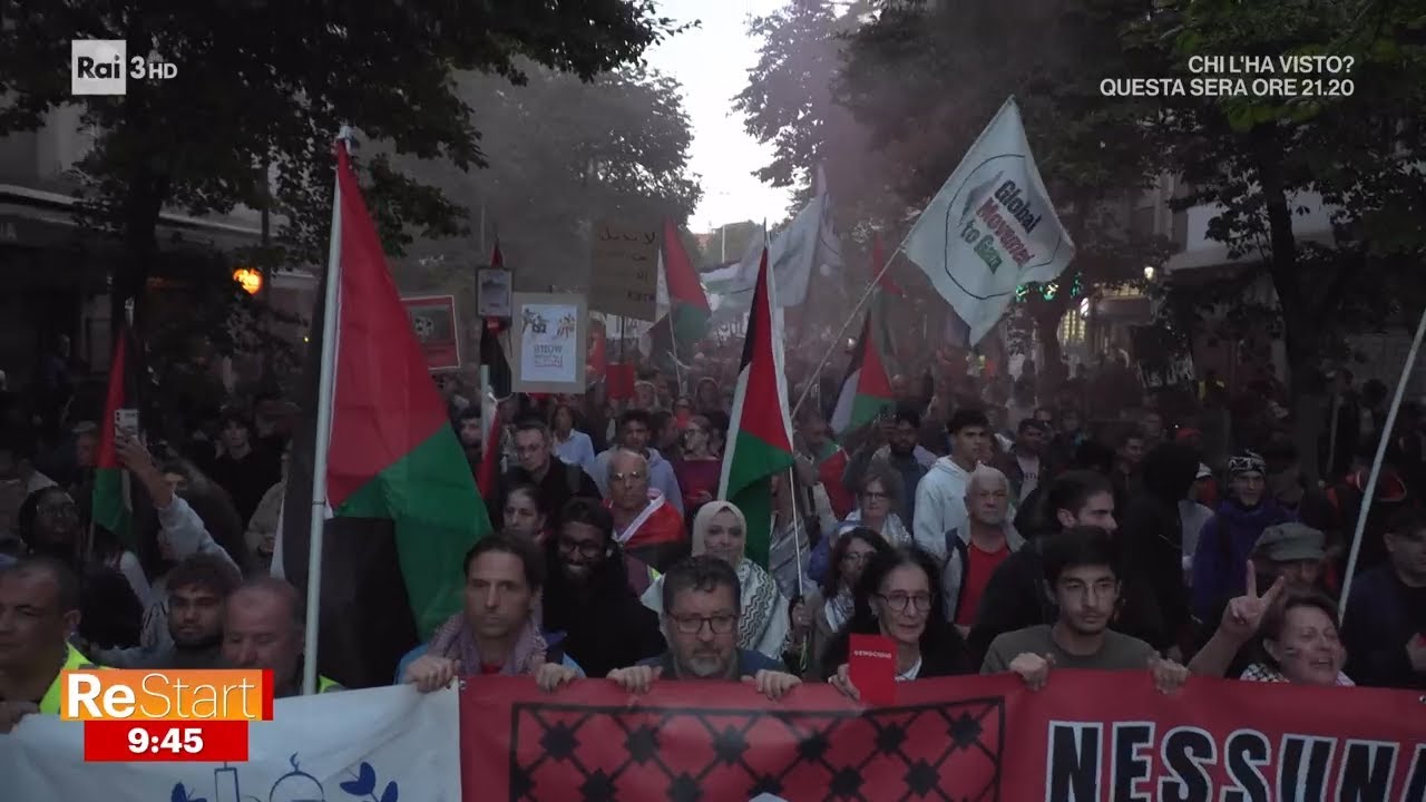 Guerriglia a Udine per la partita Italia-Israele - Re Start 15/10/2025