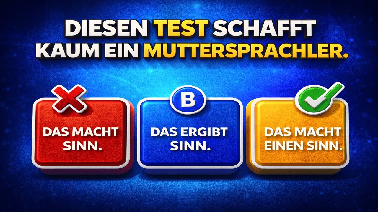 Diesen Test schafft kaum ein Muttersprachler – schaffst du ihn?