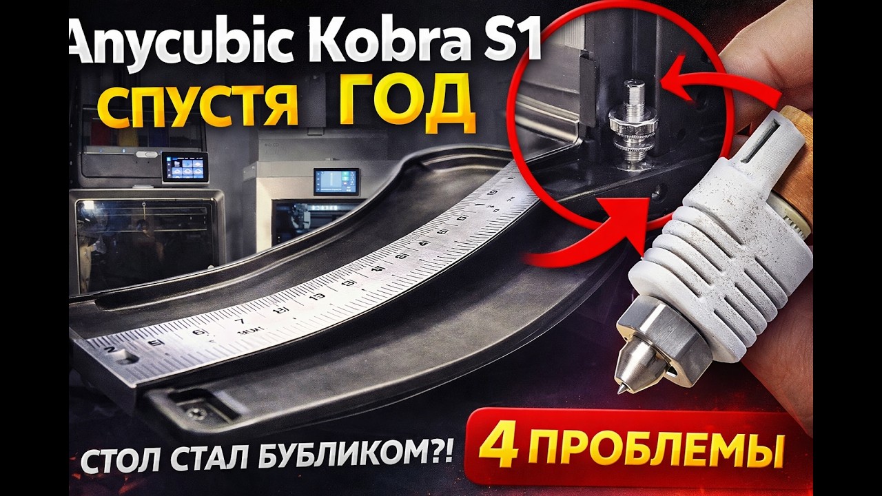 Проблемы Anycubic Kobra S1 спустя год