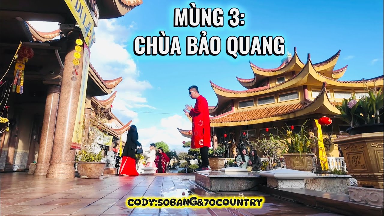 MÙNG 3 TẾT: NGẨN NGƠ TRƯỚC VẺ ĐẸP CỦA CHÙA BẢO QUANG, CALI 🤙✨🏮