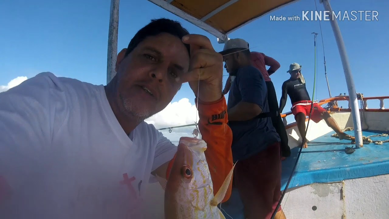 Pescaria top em alto mar em Porto Seguro-Ba só os  peixes brutos