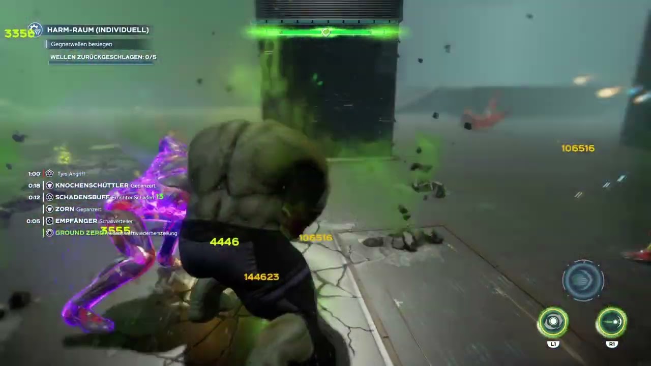 Hulk custom harm room on brutal performance