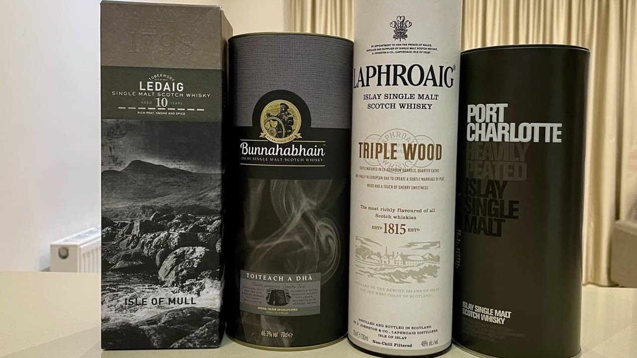 Дымная виски-битва: Bunnahabhain, Laphroaig, Ledaig, Bruichladdich. Бой дыма: Серия 26