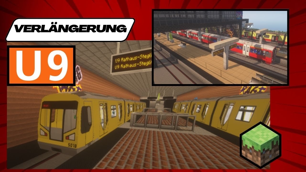 U Bahn Berlin in Minecraft | Verlängerung der U9