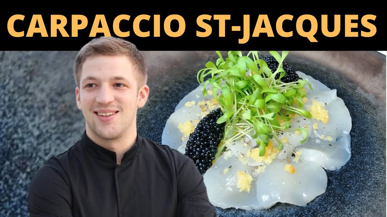 Comment FAIRE un CARPACCIO de SAINT-JACQUES | recette 3 étoiles