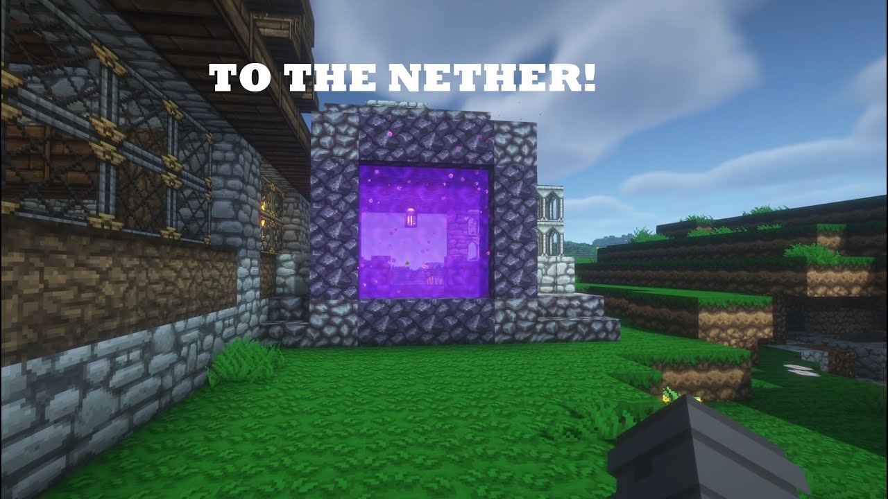 Entering the NETHER! | Minecraft Gameplay